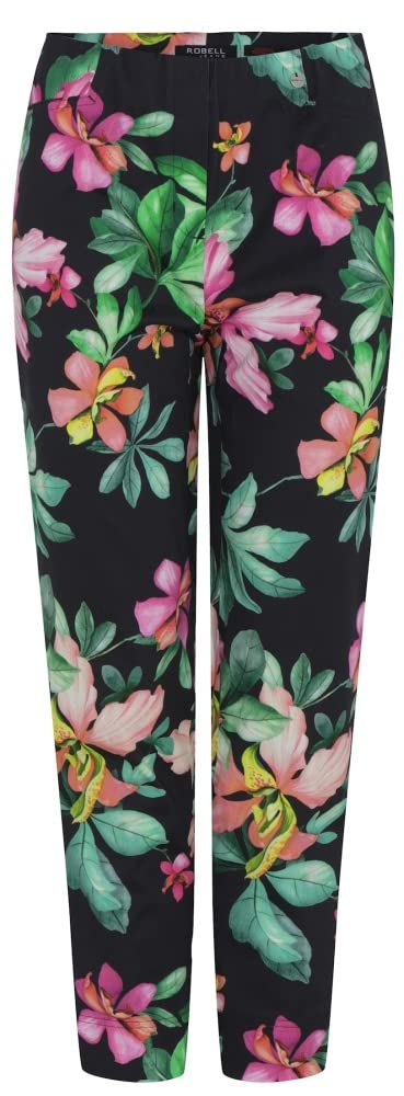 Robell, Rose09 leichte Sommerhose mit floralen Druck 40, 40