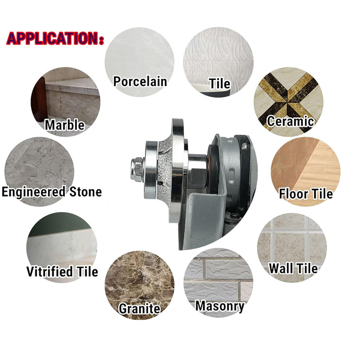 NBB Diamant-Profilscheibe Diamantfräser Fräsbohrer Trennreibahle Profilierungs-Bit für Porzellan Fli