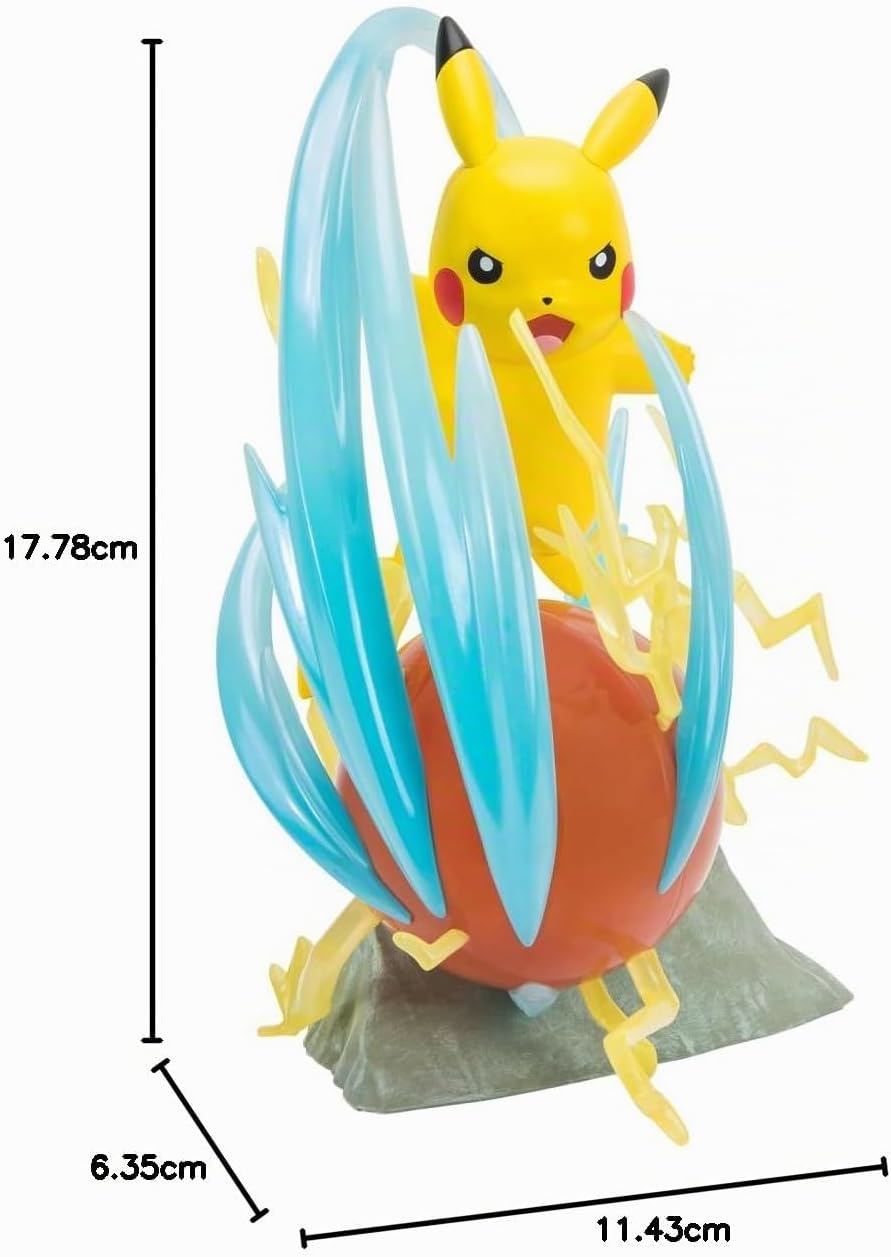 Pokémon PKW2370 - Deluxe Statue - Pikachu, offizielle Pokémon Sammlerstatue, 33cm