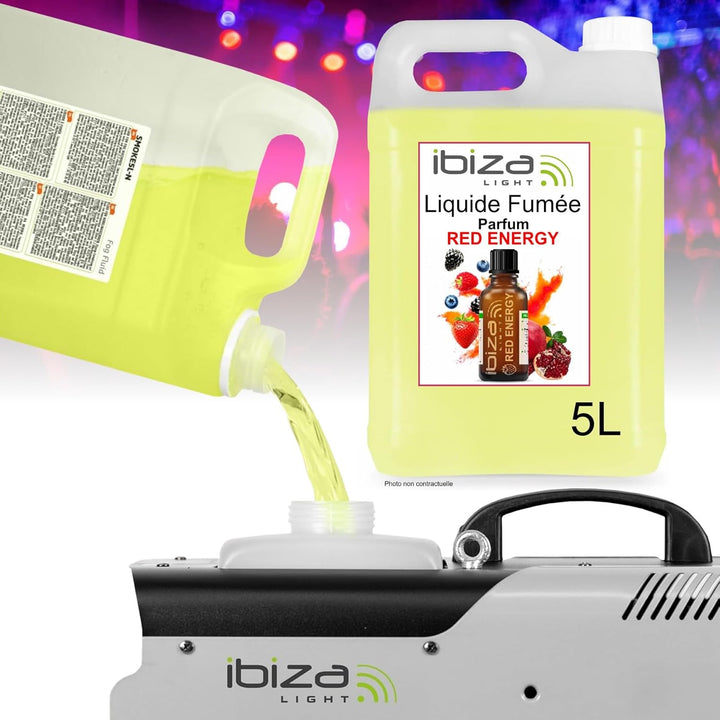 Ibiza - Rauchflüssigkeit – Kanister mit 5 Litern Flüssigkeit Ibiza Light SMOKE5L-N für Nebelmaschine