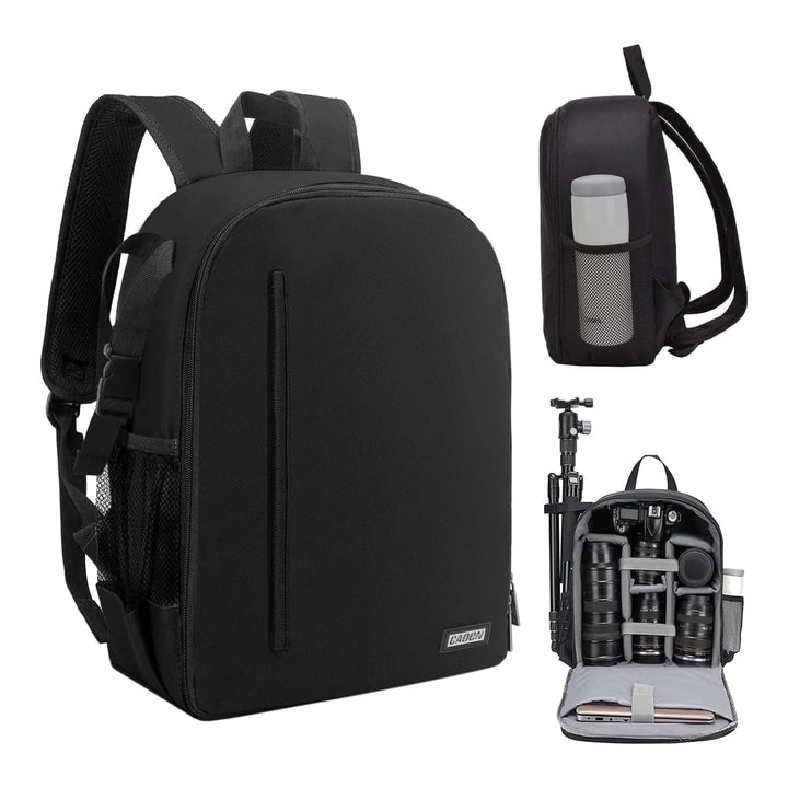 CADeN Kamerarucksack Camera Backpack Wasserabweisend Kameratasche Fototasche Kompatibel mit Sony Can