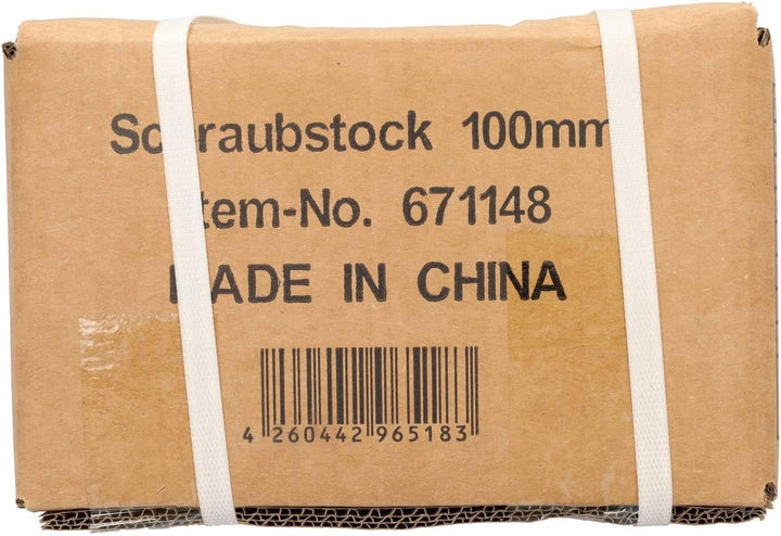Robuster HRB Schraubstock 100/125/150 mm für Werkbank 360° drehbar (Spannweite 125mm, Gewicht 7 Kg)