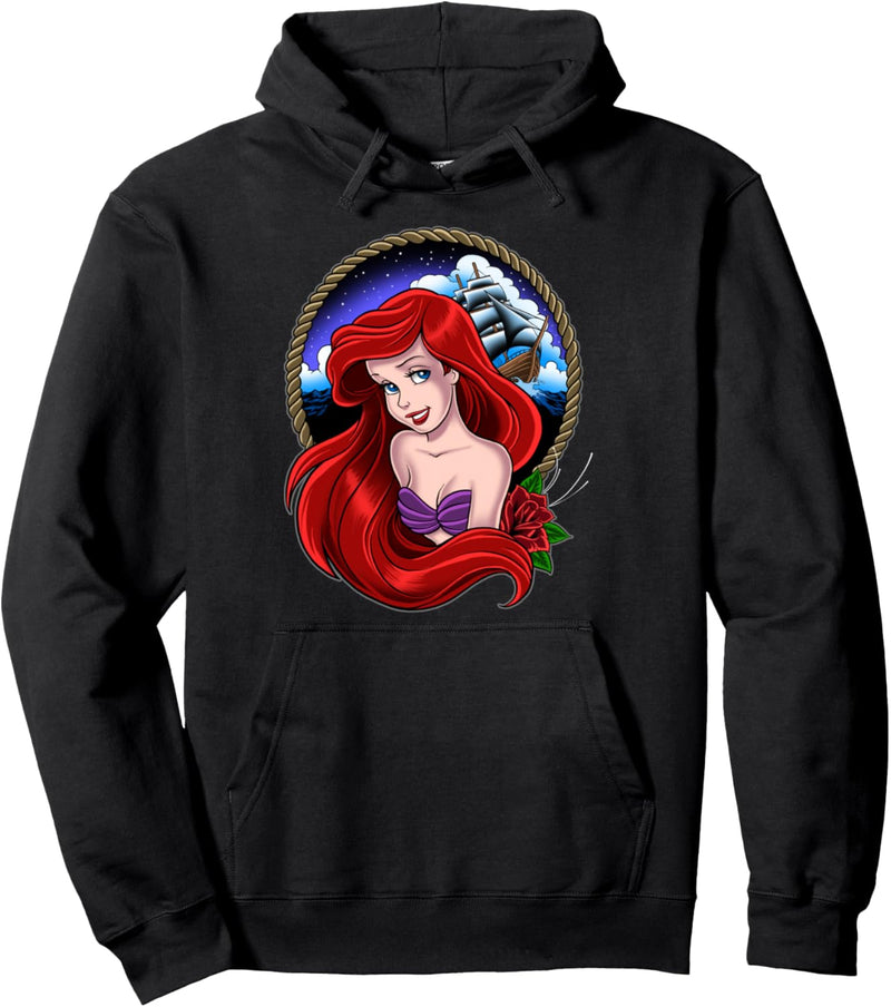 Disney The Little Mermaid Ariel Rope Circle Portrait Pullover Hoodie