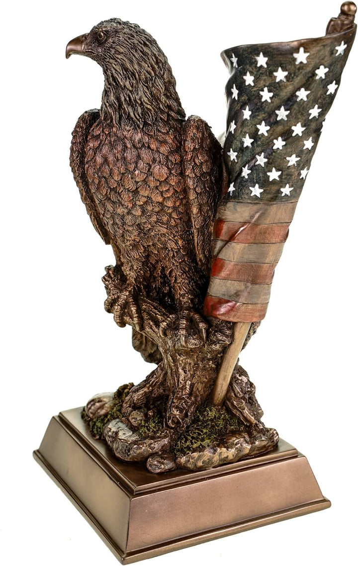 Veronese Weisskopfseeadler mit US Flagge Adler Freiheitsstatue Statue of Liberty Figur Skulptur