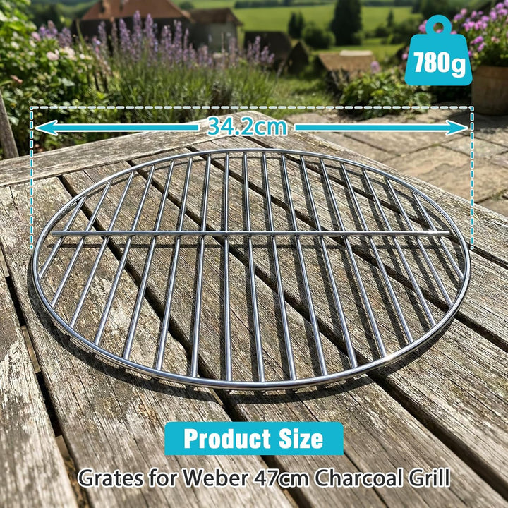 Kohlerost 34 cm Durchmesser (kein Grillrost), Ersatz für Weber 47 cm Holzkohlegrill, One-Touch, Bar-