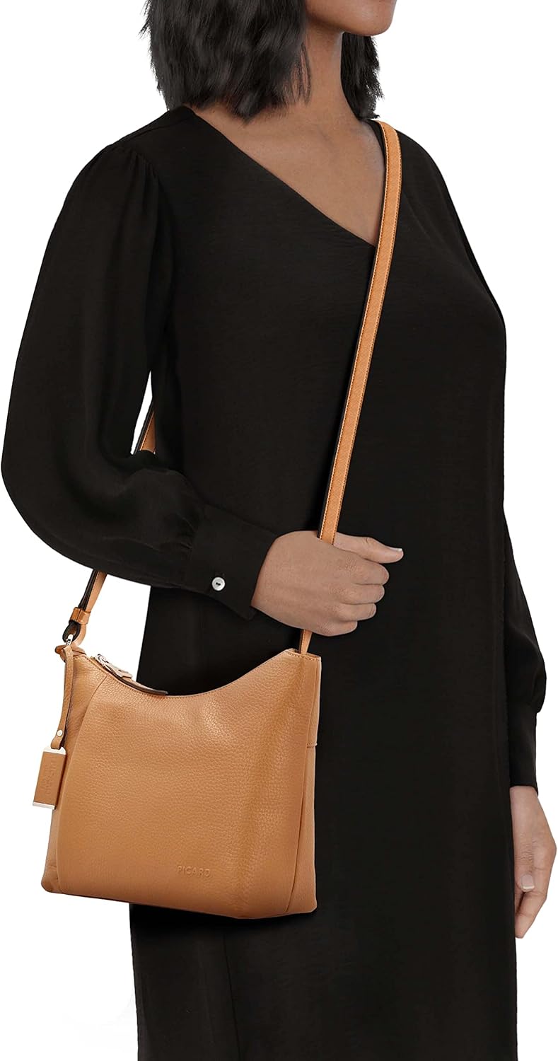 Picard Damen Schultertasche PURE aus Echtleder Mittel | mit Reissverschluss | Schultertasche | Allta