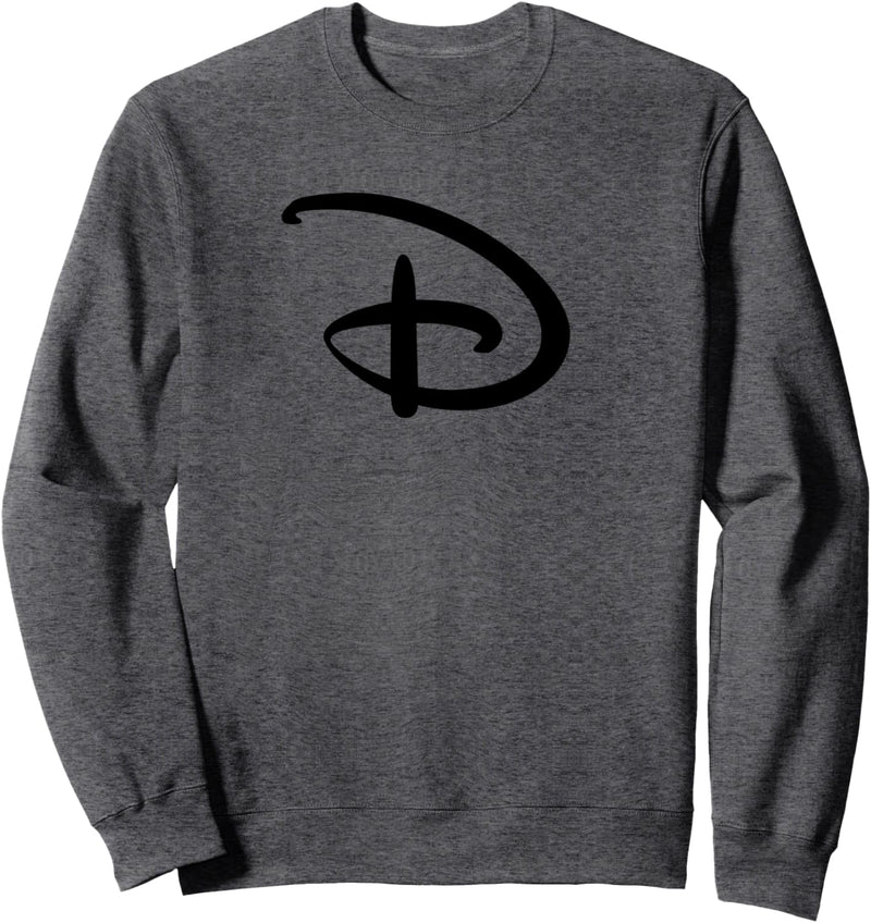 Disney Black Logo Initial Sweatshirt