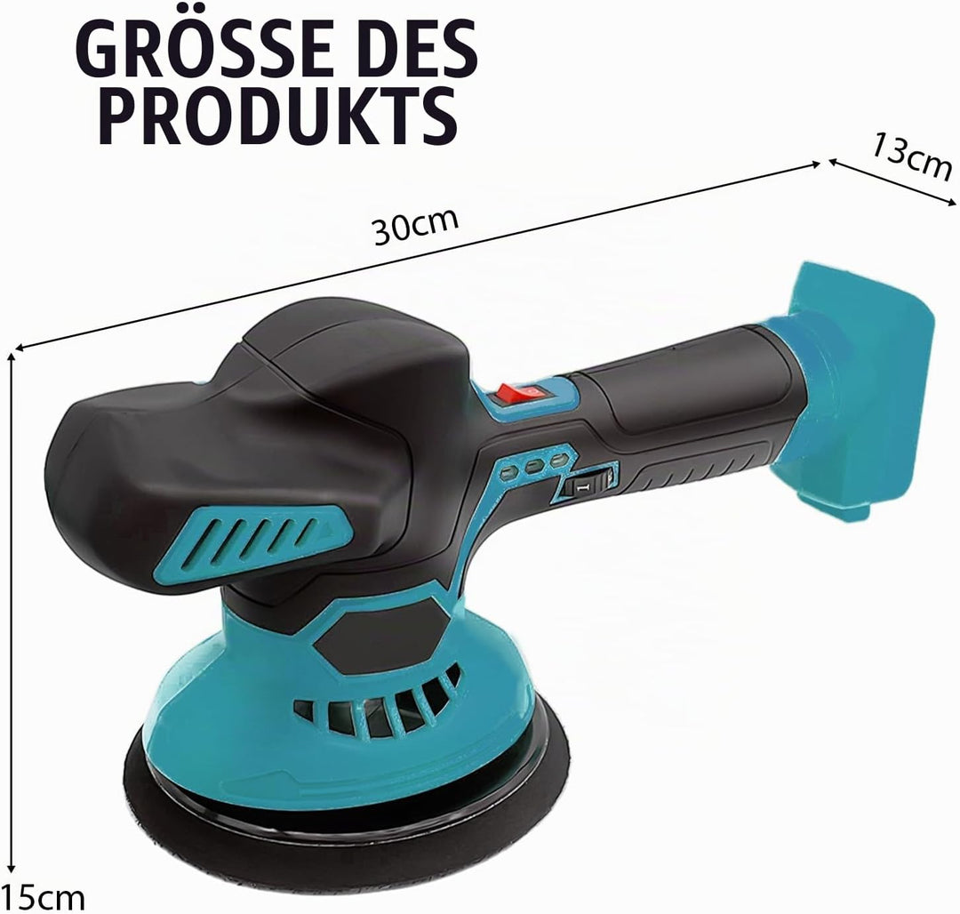 Drahtlose Akku-Poliermaschine, Auto-Poliermaschine, Exzenter-Poliermaschine, 6-Stufen-Geschwindigkei