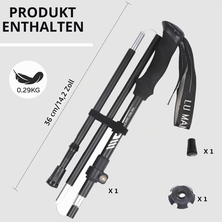 Wanderstöcke Trekkingstöcke Walking Stöcke 7075 Aluminium, Ultraleichte, Verstellbar, Faltbar Wander