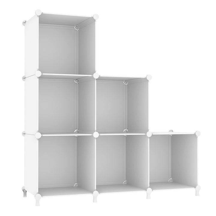 AWTATOS Würfel Aufbewahrungs Organizer, 6 Würfelregale mit Holzhammer, DIY Schrank, Modulares Lagerr