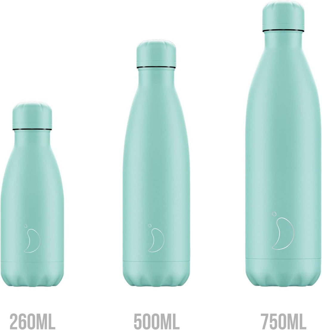 Chilly's Original Trinkflasche - Isolierflasche aus Edelstahl, Wiederverwendbare Thermoflasche für h