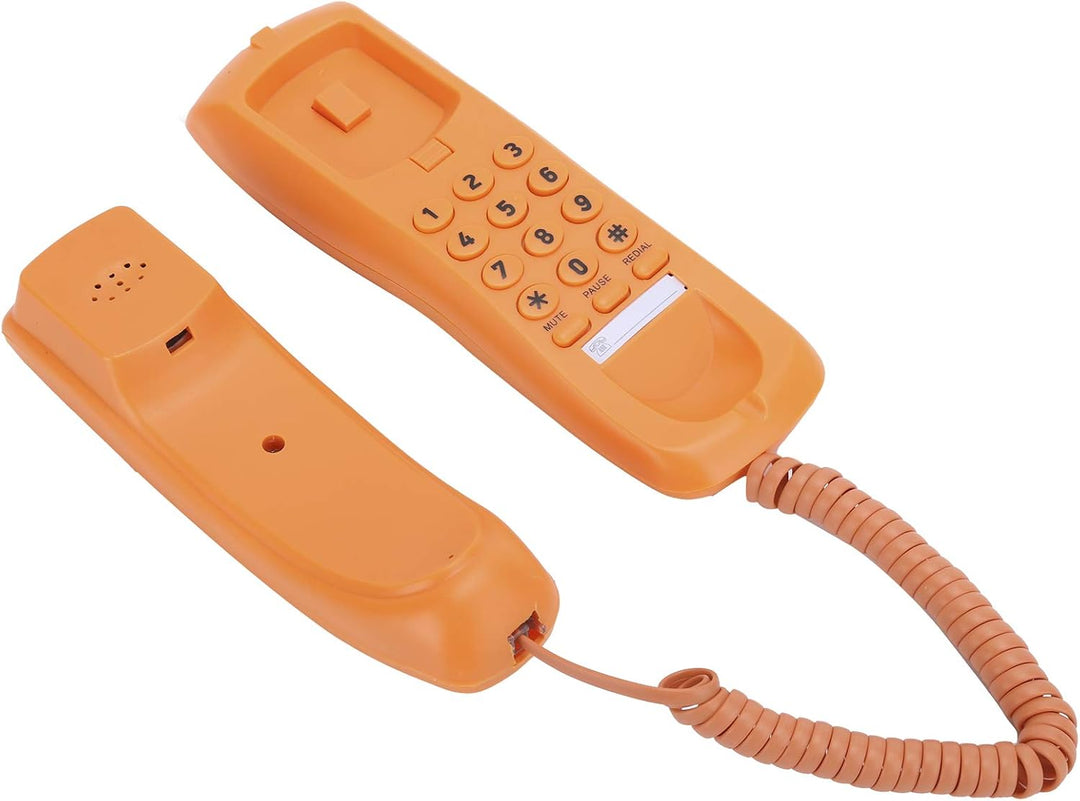 Home Office Tragbares dünnes Telefon, einleitendes schnurgebundenes Schreibtischtelefon, Orange, Pri