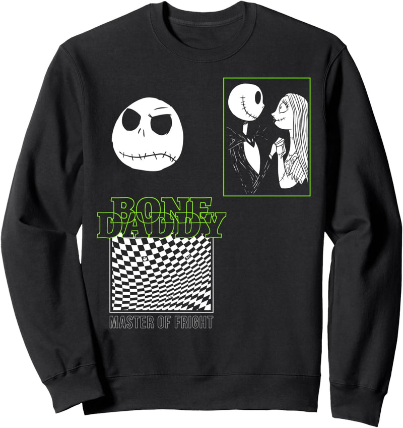 Nightmare Before Christmas Jack Sally Grid Bone Daddy Sweatshirt