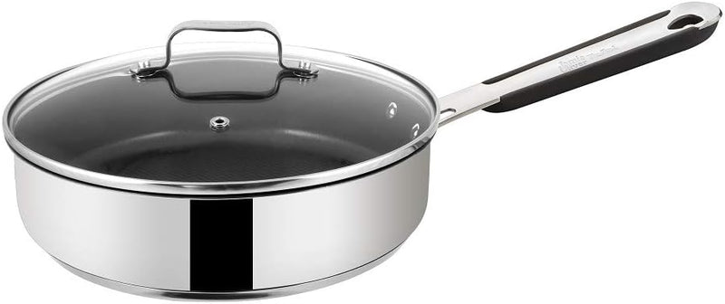 Tefal E85717 Jamie Oliver Pfannenset 2-tlg, Bratpfanne 20 und 26 cm, Induktion Pfannen mit Antihaftb