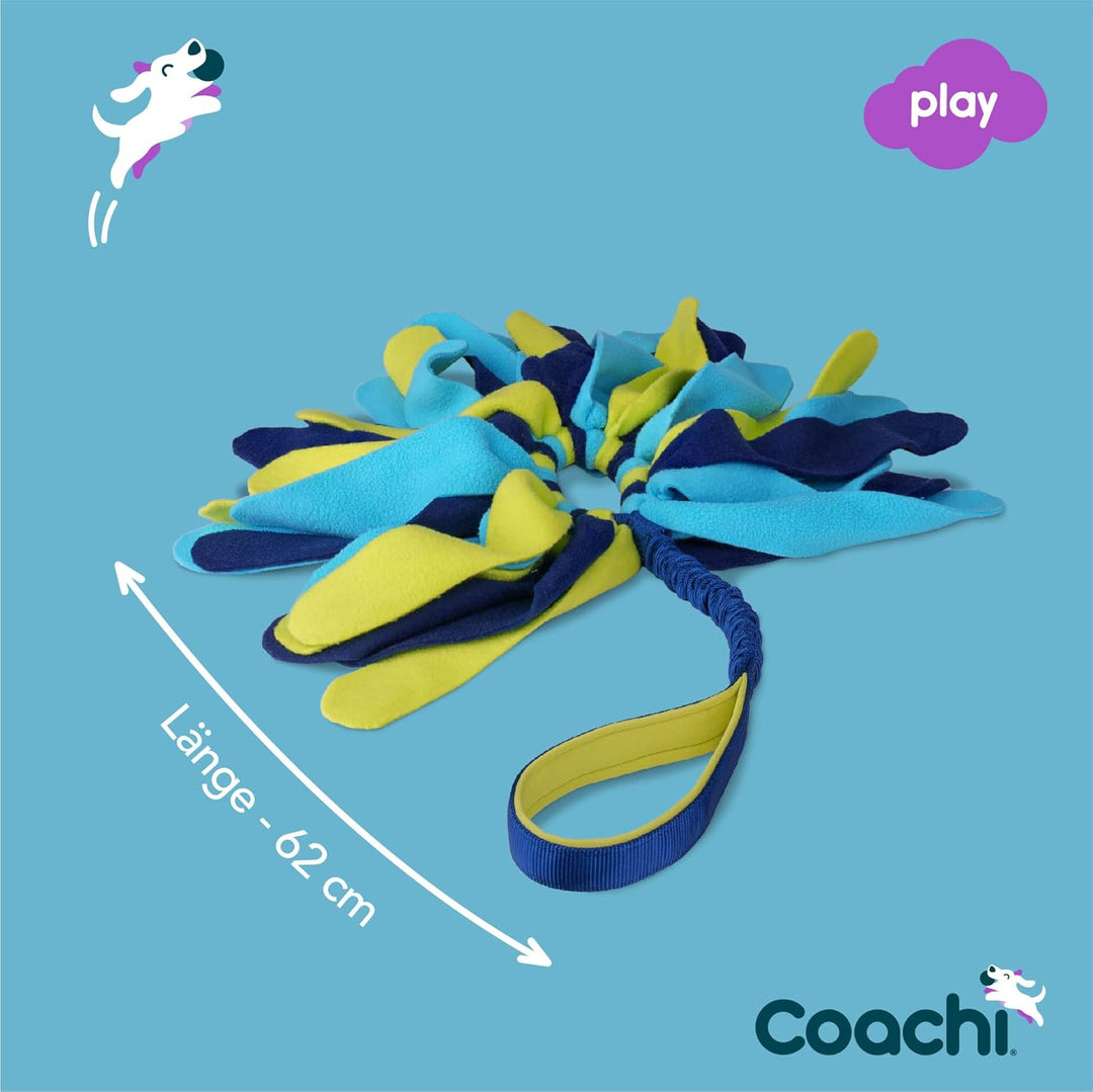 Coachi Tuggi Spider, perfekt für Zerrspiele, robust & angenehm, dehnbarer Bungee-Griff, für Hunde &
