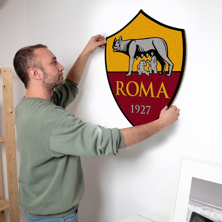 AS Roma ROMALOGOL Puzzle, Gelb und Rot, Large, Large