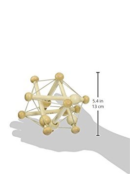 Manhattan Toy Skwish Natural Rassel und Beissring Greifing Activity Toy, 1 Stück (1er Pack), Natur