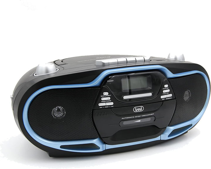 Trevi radioriproduttore Stereo cmp574 USB, Kassette, CD, MP3, SB, SD Card, 20 W blau, blau