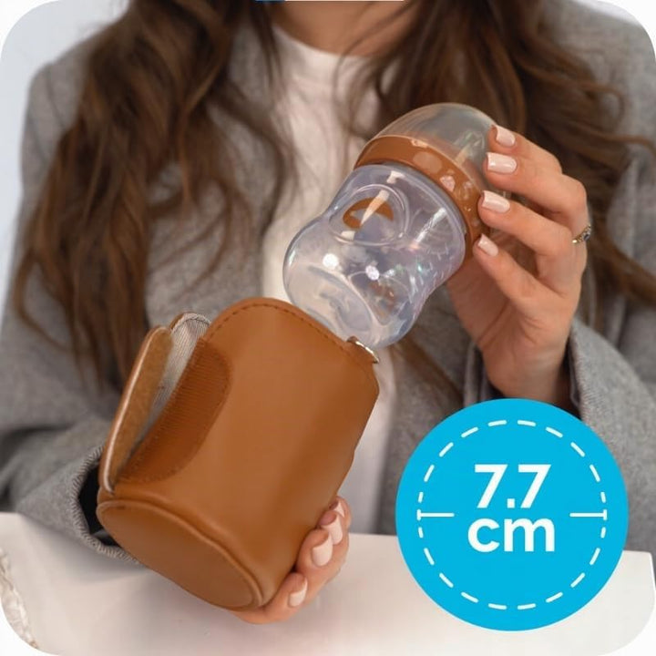 Varm Tragbarer Flaschenwärmer Baby, USB-C 5 V / 2 A, Temperaturbereich 40–65 °C mit LED-Display, pas