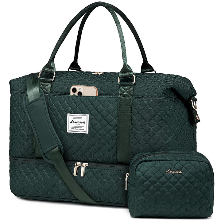 LOVEVOOK Reisetasche Sporttasche Damen Gross Weekender Travel Duffle Bag mit Kosmetiktasche Handgepä