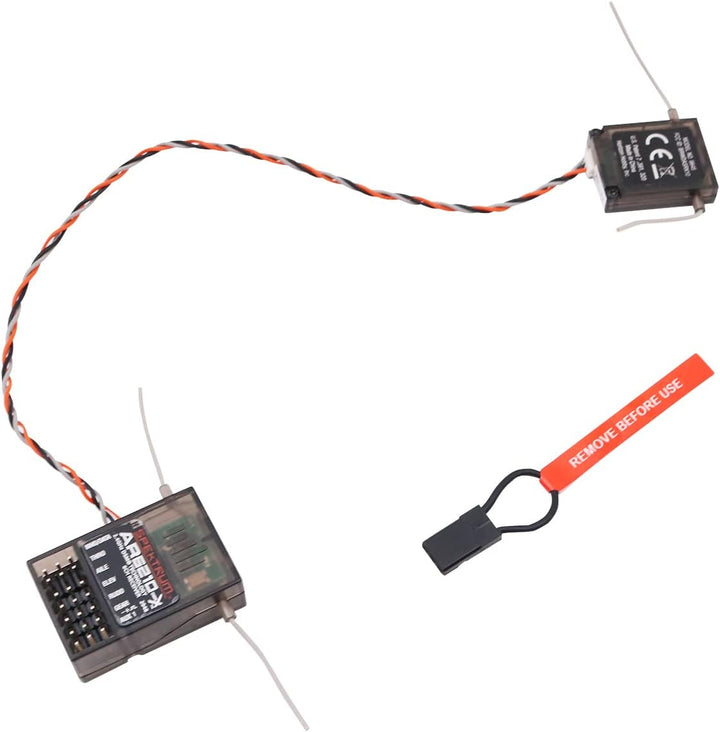 Rc Receiver AR6210 Empfänger 2,4 GHz 3CH DSM2 Spektrum mit Satellitenerweiterung, kompatibel mit JR