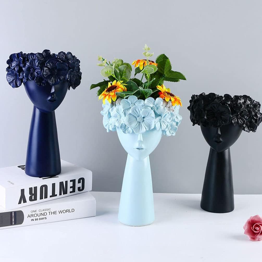 Cabilock Statue Skulptur Vase Frauenkörper Körperblumenvase Büste Blumentopf Nordische Gesicht Vase