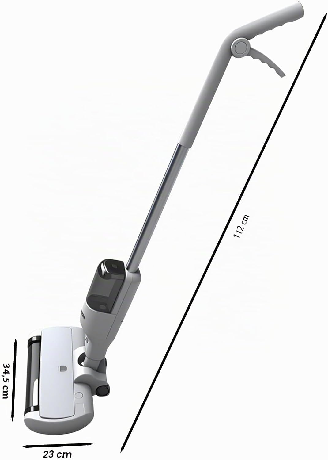 Wischsauger Kabellos mit Akku, Elektrisch Nass Trockensauger mit Wischfunktion, USB Aufladbar, Boden