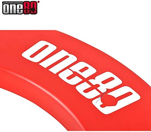 ONE80 Dartboard Surround Catchring für Dartscheibe Auffangring Einteilig Rund Rot, Rot