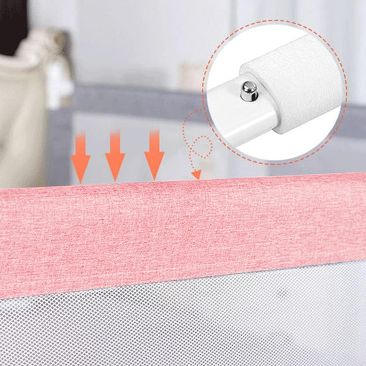 OHMG Bettgeländer,Sicherheitsgitter für Kinder,Sicherheitsgitter für Bett,höhenverstellbar,tragbar,B
