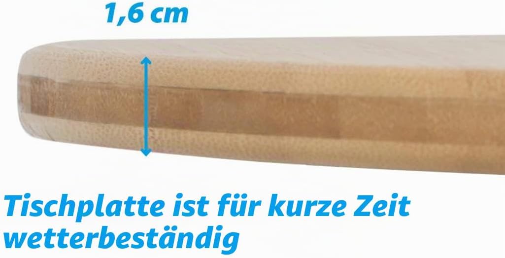 BRUNNER Camperking R Klapptisch, Metall Bambus