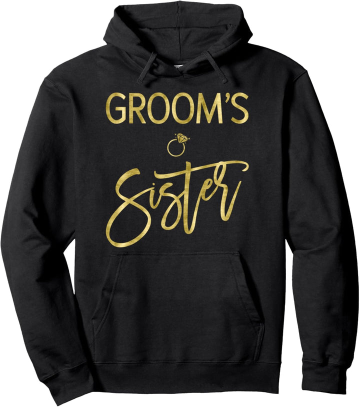 Groom Sister Dark Yellow Ring Graphics Pullover Hoodie