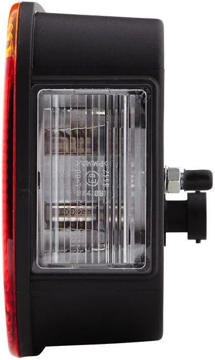 HELLA - Heckleuchte - Glühlampe - 12V - Anbau/geschraubt - Lichtscheibenfarbe: rot/gelb - Stecker: R