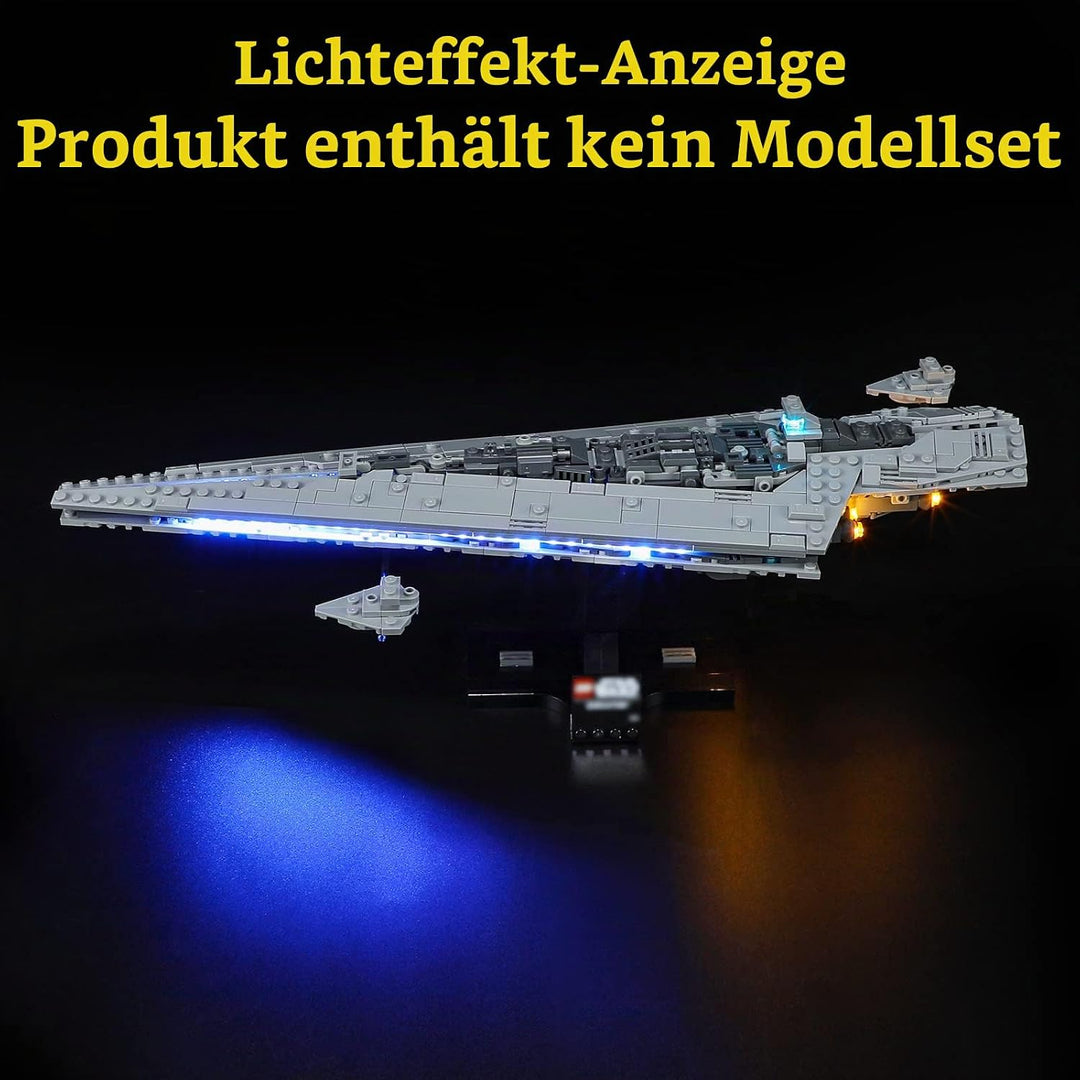 GEAMENT LED Licht-Set Kompatibel mit Lego Supersternzerstörer Executor (Executor Super Star Destroye