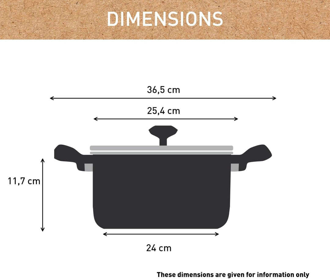 Tefal Ceramic Renew Keramik Beschichtung Kochtopf - 24 cm