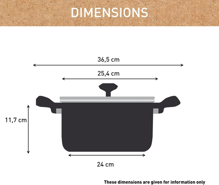 Tefal Ceramic Renew Keramik Beschichtung Kochtopf - 24 cm
