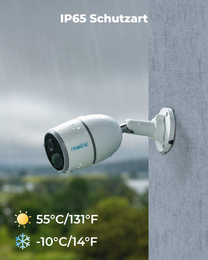 Reolink Go Plus 3G/4G LTE Überwachungskamera Aussen Akku, 2K 4MP HD mit SIM-Kartenslot, Personen-/Au