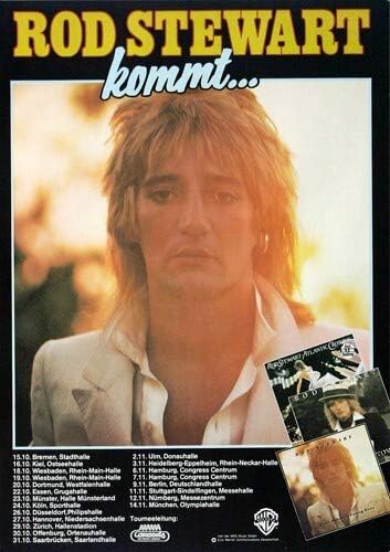 Rod Stewart & The Faces - Foot Loose, Tour 1977 » Konzertplakat/Premium Poster | Live Konzert Verans