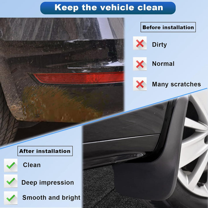 SharpCost (Upgraded) CDEFG Mud Flaps Splash Guards for RAV4 2019 2020 2021 2022 2023 Mudflap Fender