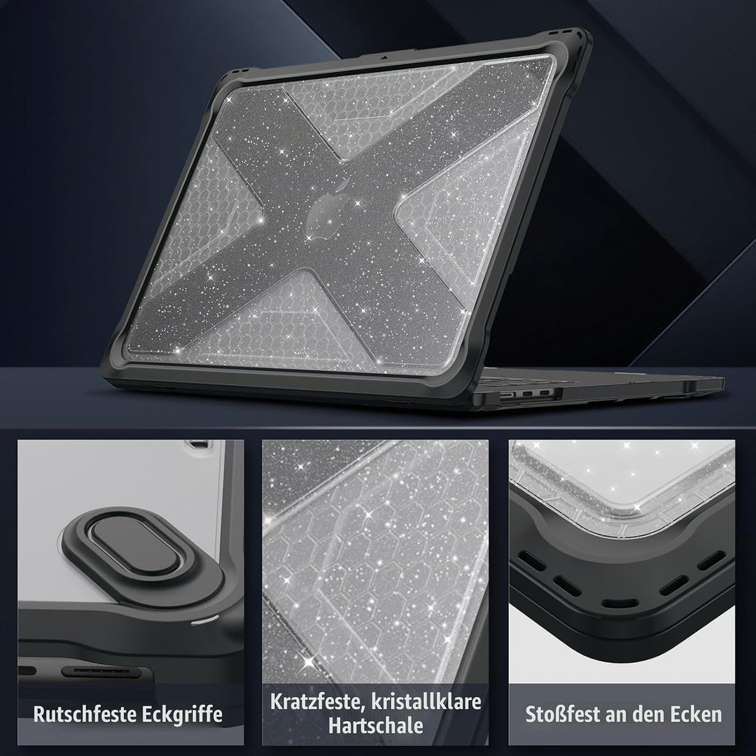 Fintie Hülle Kompatibel mit MacBook Air 15 M5 M4 M3 M2 (2026-2023) A3448 A3241 A3114 A2941, Ganzkörp