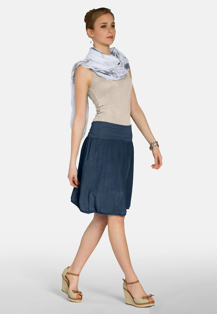 Caspar RO004 Damen Cord Rock Knielang
