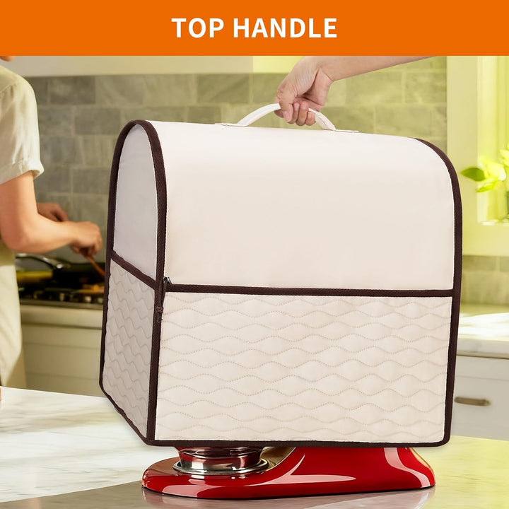 YARWO Abdeckung Kompatibel mit KitchenAid mit Kippbarem Motorkopf 4,3L und 4,8L, Staubschutzhaube mi