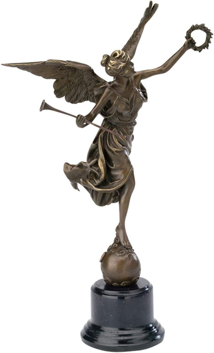 aubaho Bronzeskulptur 39cm Berlin Siegessäule Viktoria Bronzefigur Bronze Antik-Stil