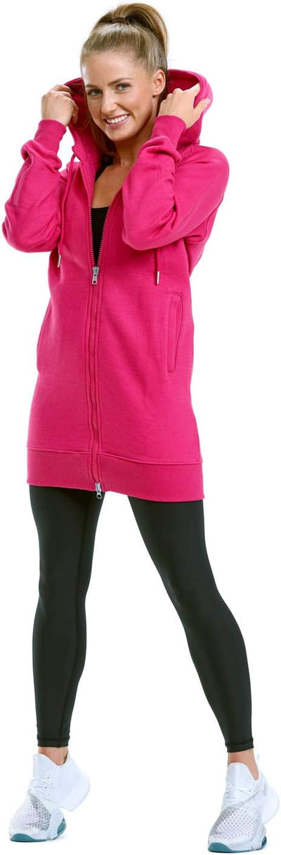 WINSHAPE Damen Kapuzenpullover XS Deep-pink, XS Deep-pink