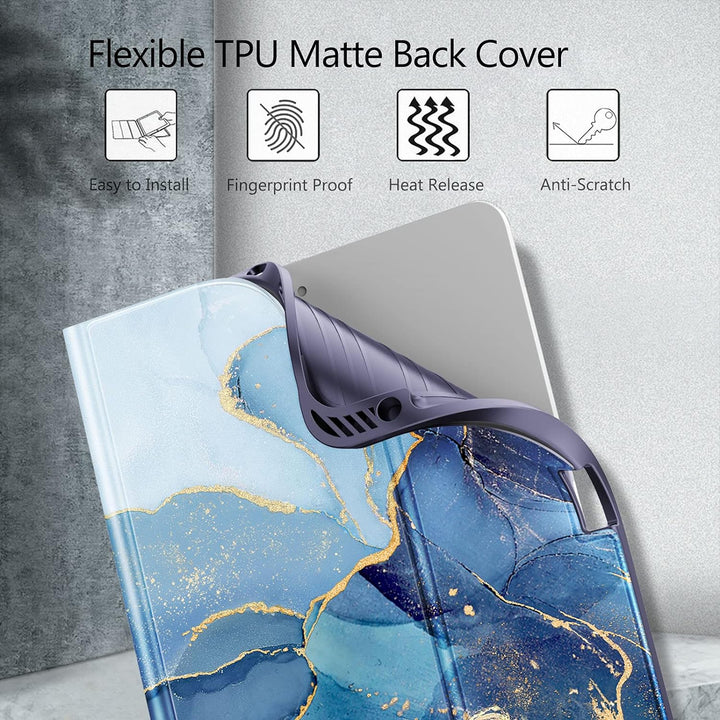 Fintie Hülle mit Tastatur für iPad Air 5 2022 / iPad Air 4 Tastatur 2020 10.9" - Soft TPU Rückseite