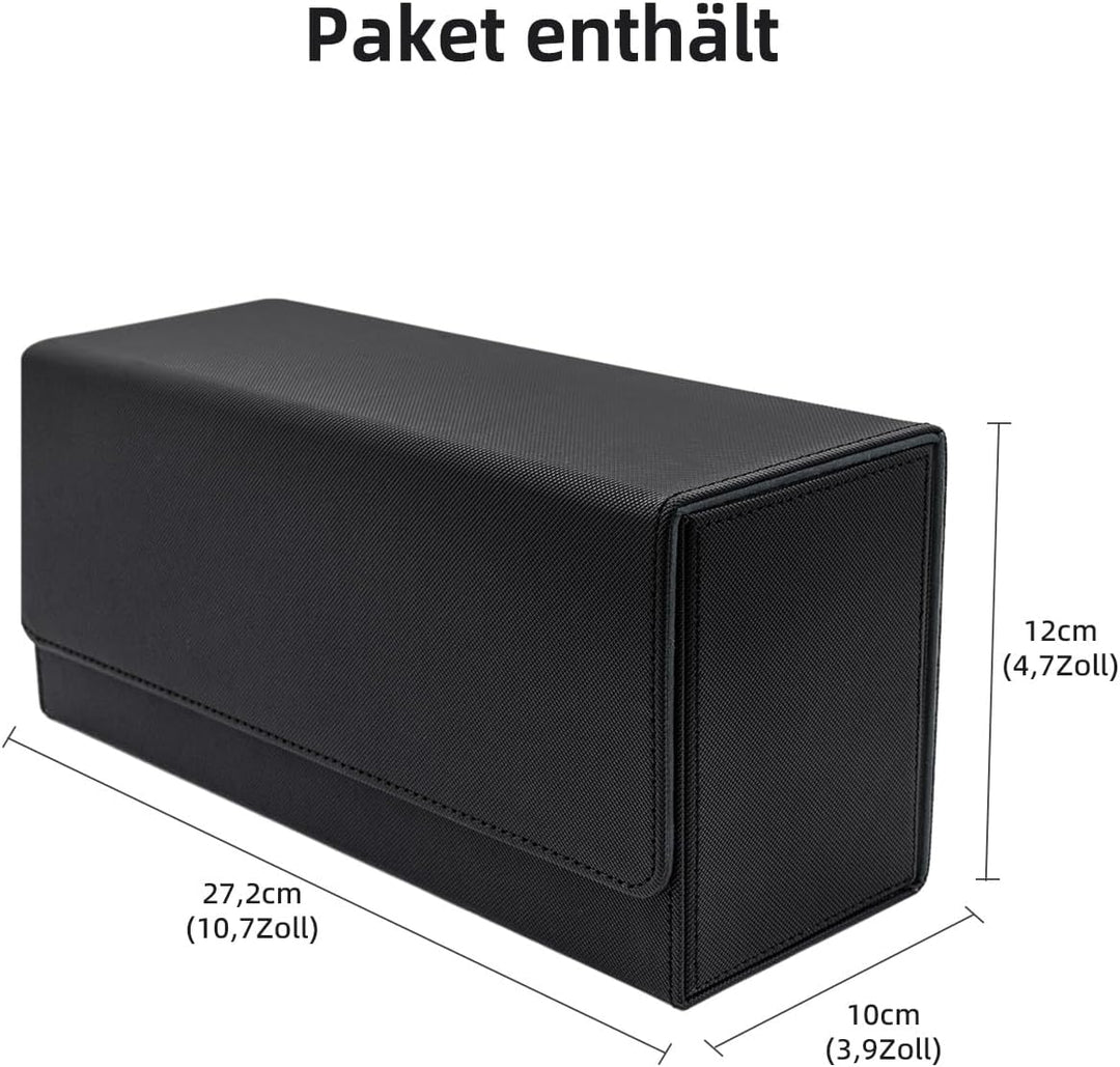 Card Deck Box for MTG, Gathering Kartenbox für 580+ Ungesleevte Karten/ 35pt/130pt Sammelkarten Hüll