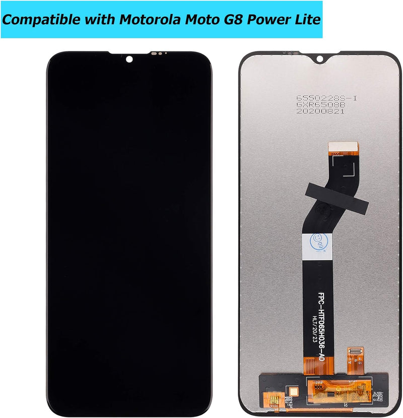 Vvsialeek Ersatz LCD Display Kompatibel Für Motorola Moto G8 Power Lite XT2055-2 Schwarz Ersatzteil