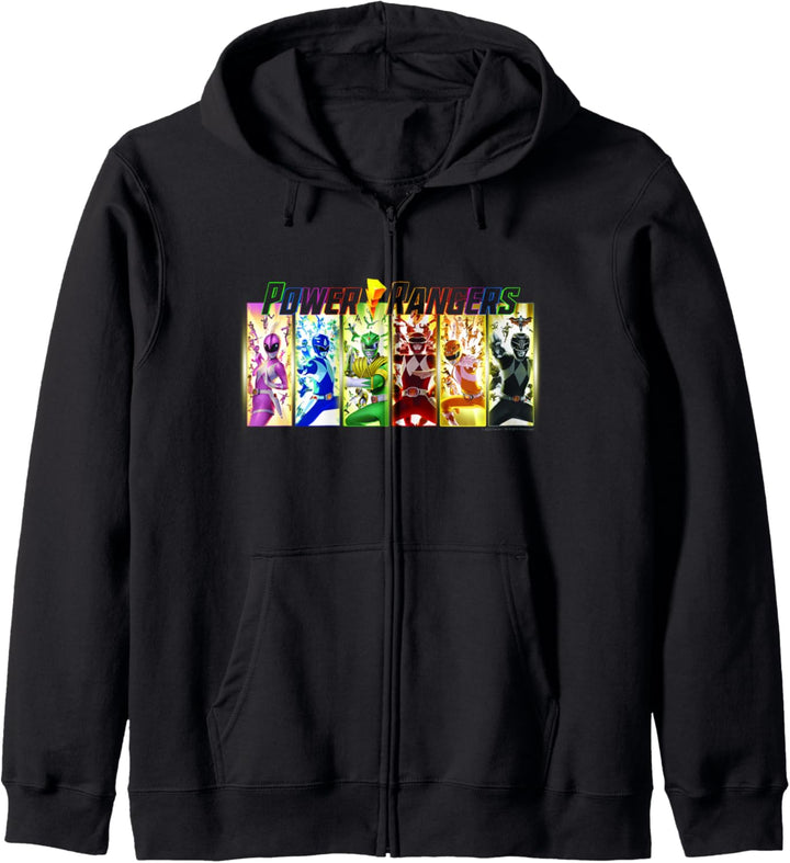 Power Rangers Action Lightning Rainbow Panel Portraits Kapuzenjacke