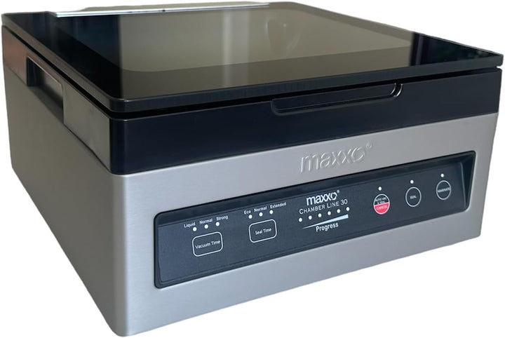 Maxxo VM ChamberLine 30 Kammervakuumierer 2.5 l Profi Vakuumierer für Flüssigkeiten 40 litre/min + 3