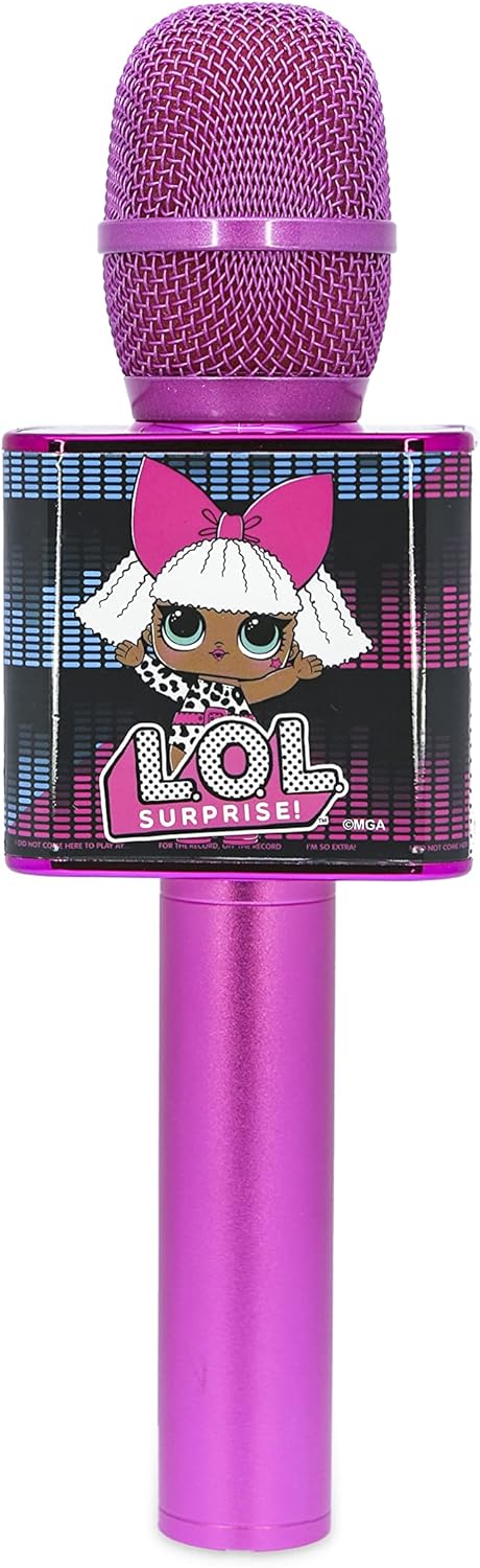 OTL Technologies LOL889 Wireless Karaoke Microphone - LOL Surprise Pink