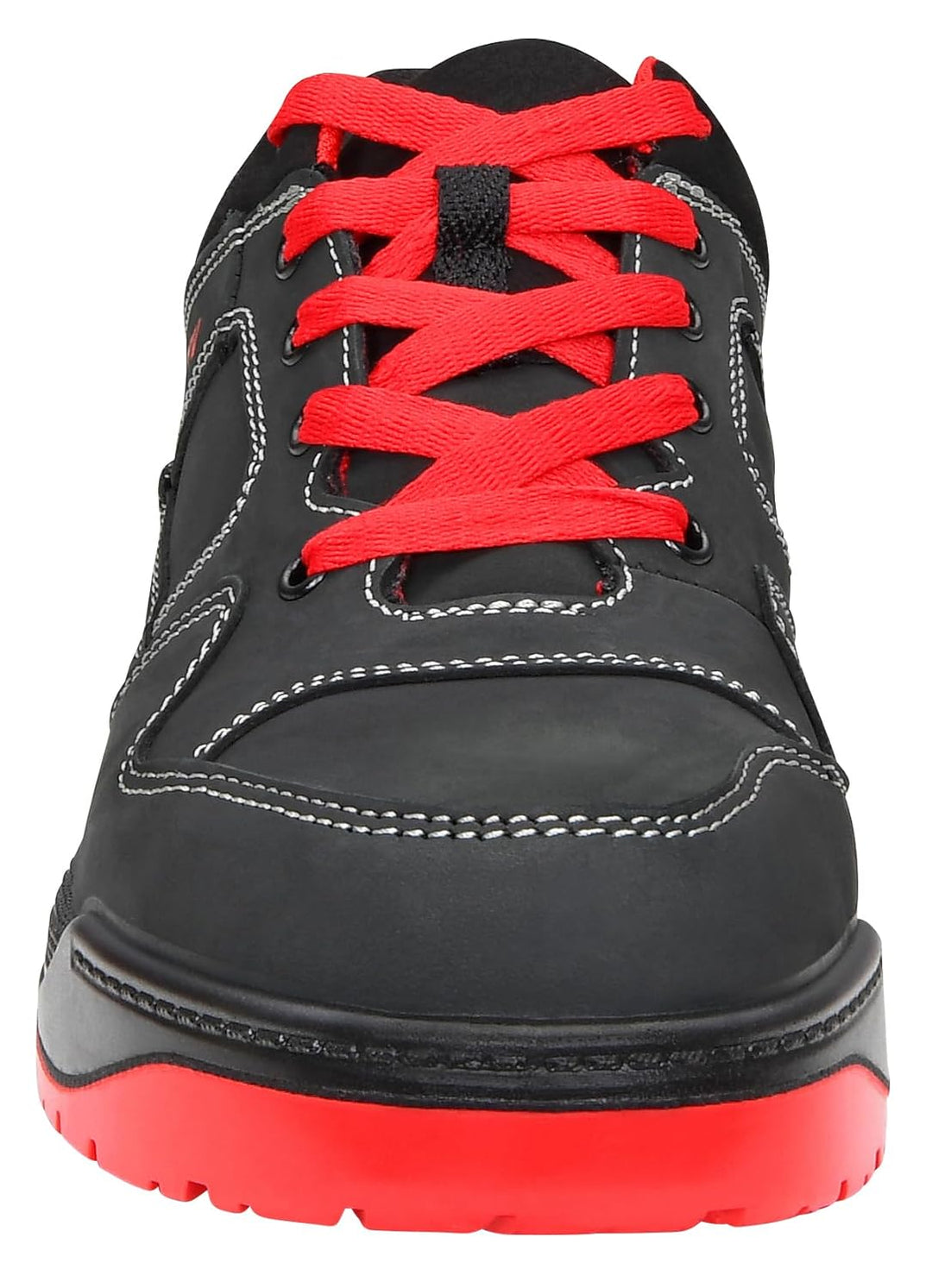ELTEN Sicherheitsschuhe MAVERICK black-red Low ESD S3, Herren, Leder, Stahlkappe, leicht, sportlich,